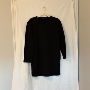 Zara Classic Black Knit Dress/Tunic, Medium